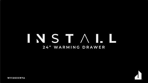 How to Install the 24” Warming Drawer | JennAir