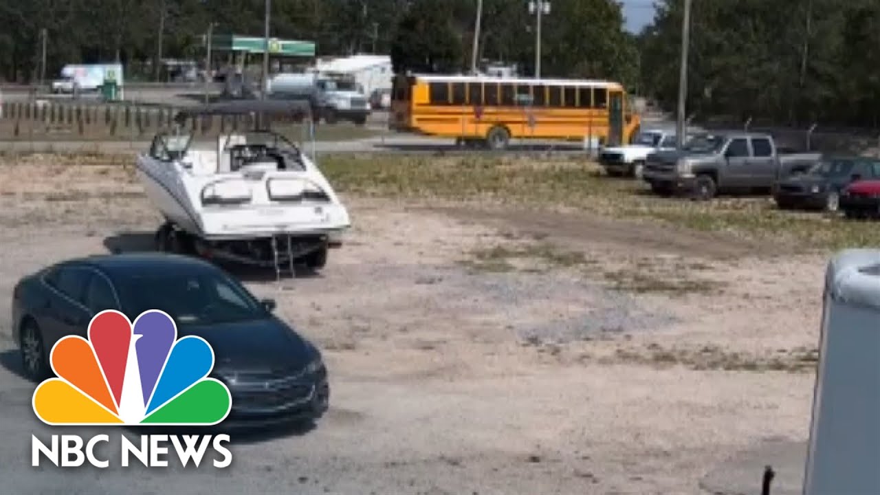 Video shows tanker truck collide with South Carolina school bus