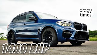 1400 HP BMW X3M S58 Single Turbo | 0-100-100-200-200-250 Km/h & 0-60-60-130-100-150 mph