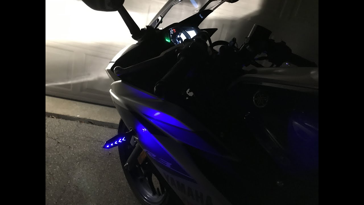 Yamaha R3How to remove OEM front turn signals and install new ones