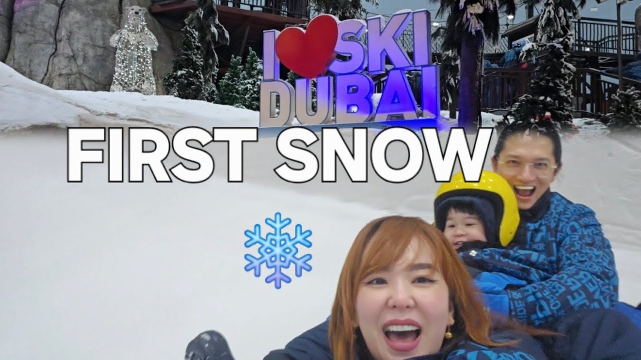 Snow in the Desert?! Our Baby’s 1st Snow Experience at Ski DXB | TravelVlog4 | TripleLifeAdventures