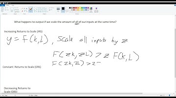 Microeconomics: Returns to Scale (in 5 minutes)