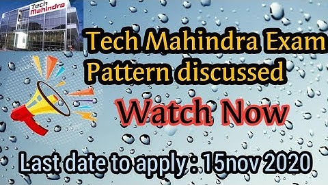 Tech Mahindra Recruitment process 2020-21batch||Exam pattern & Test dates discussed||placements prep
