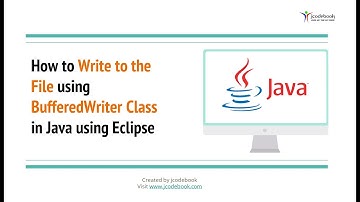 #49 How to Write to the File using BufferedWriter Class in Java using Eclipse