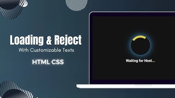 Creative HTML CSS Loading Animation | Customizable Texts