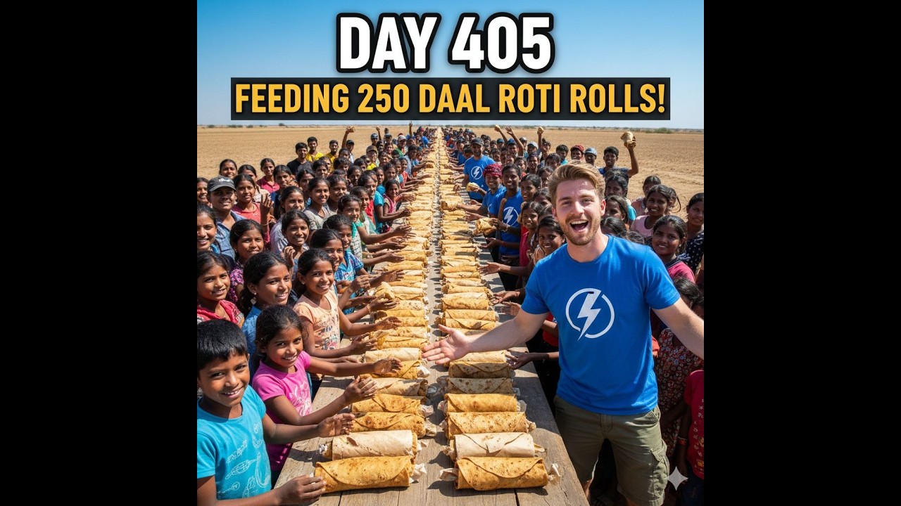 Cooking 100 daal roti rolls for the homeless (Day 405 Ride-along)