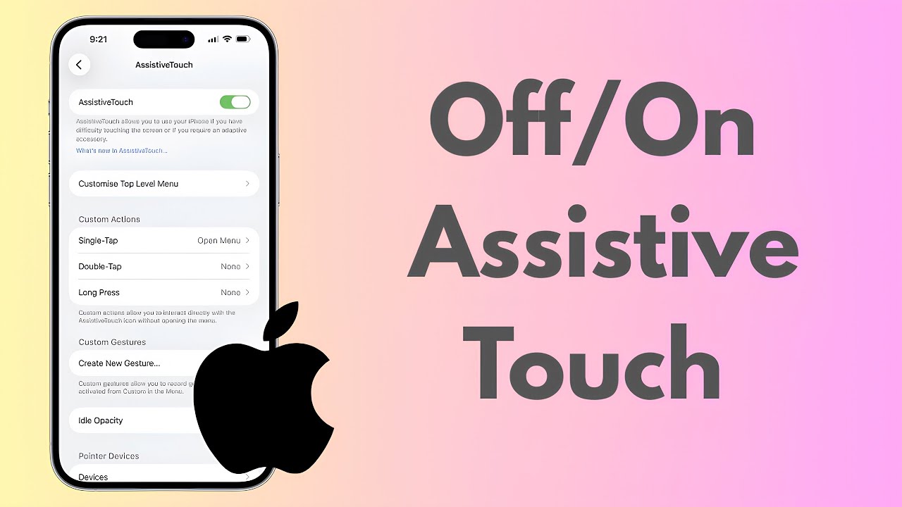 Как включить или отключить функцию Assistive Touch на iPhone