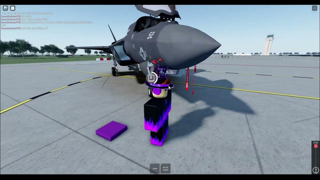 How to start up the F35 in Nerv Military airbase Roblox YouTube