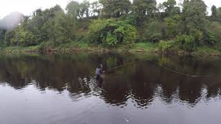 half spey / centre core casting or body born anchor new spey casting technique by Michael Rebholz
