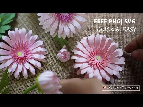 Paper Flowers Diy Tutorial Free Templates Youtube