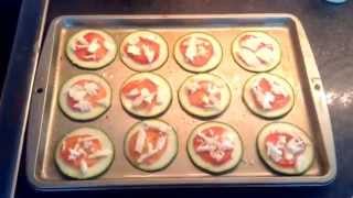 Garden Party's How to make Zucchini Pizza's as seen on Pinterest