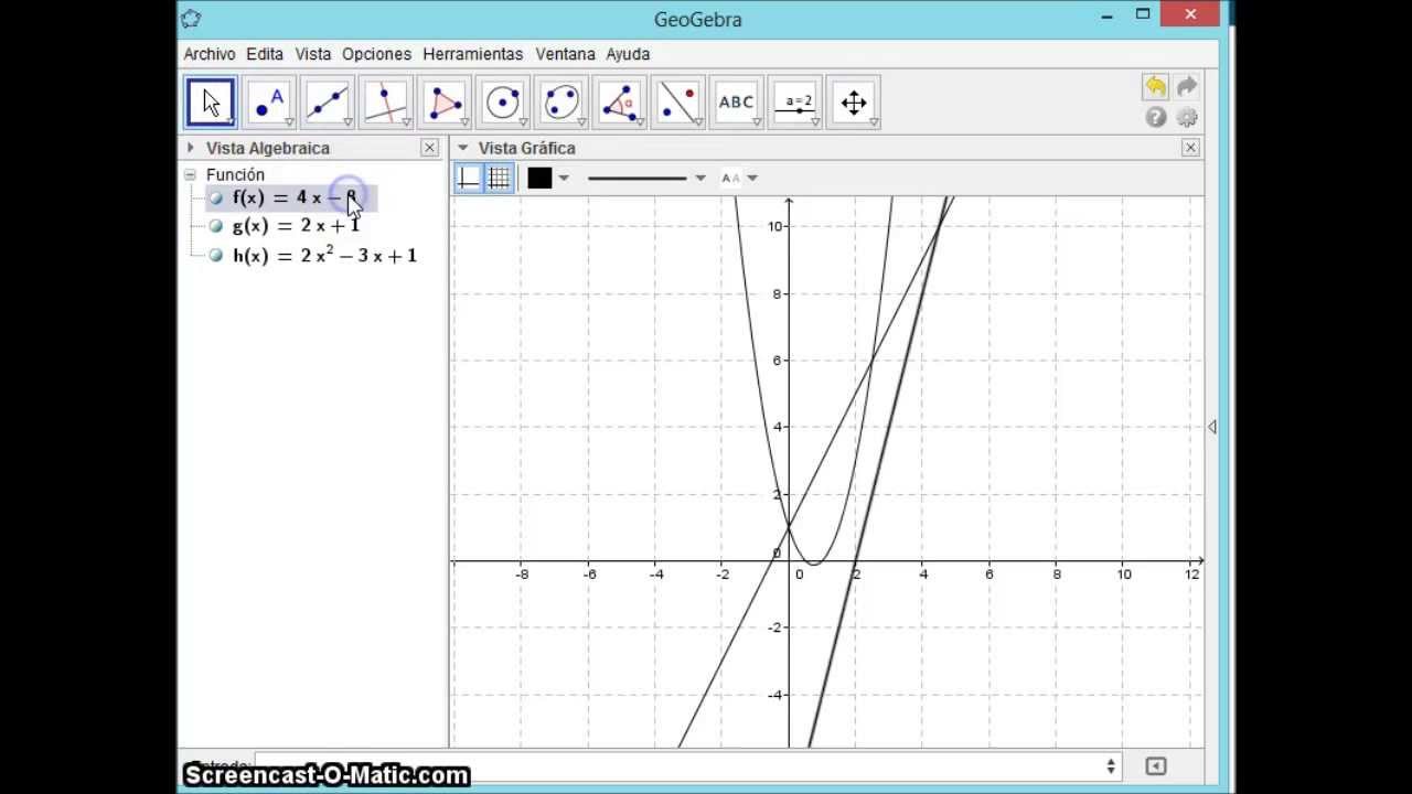 Como graficar funciones lineales