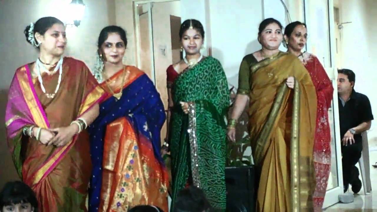 Ganapati festival Saree Fashion Show - YouTube