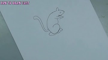 How to draw a mouse in a minute