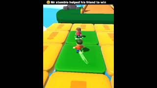 😊Mr stumble helped her friend to win but she betrayed 😡