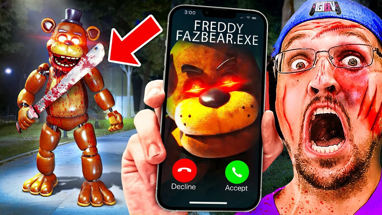 9 YouTubers Who Called FIVE NIGHTS AT FREDDY'S at 3AM! (FGTeeV ...