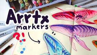 draw with me, calm, relaxing || trying ARRTX markers✨