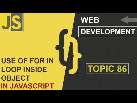 WEB DEVELOPMENT | USE OF FOR IN LOOP INSIDE OBJECTS | CLASS 86 | SHAN DEVELOPERS