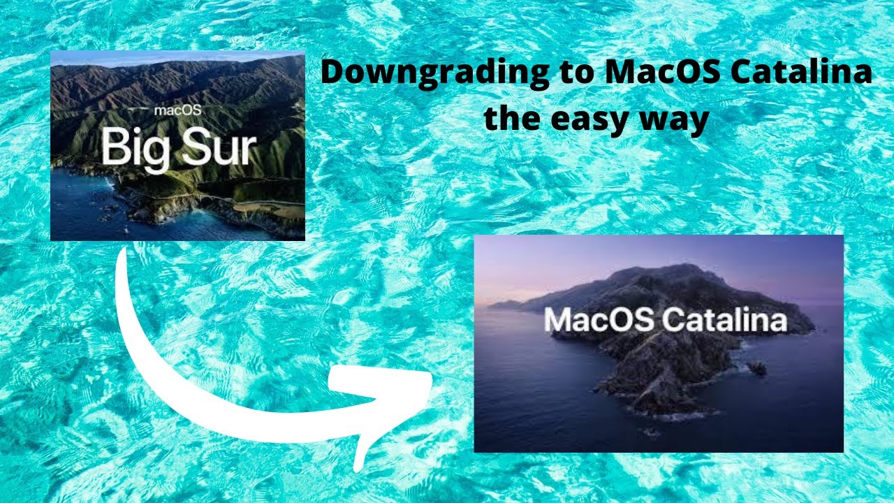 downgrade mac os without losing data