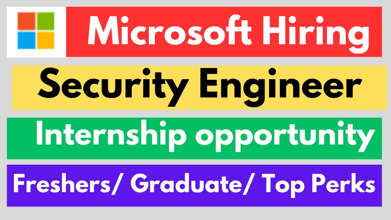 Microsoft Hiring For Interns | Microsoft Job | Work from home job 2024 ...