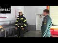 Надевание боевой одежды пожарного