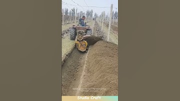 Quick grapevine burying/uncovering: efficient machines! #machine