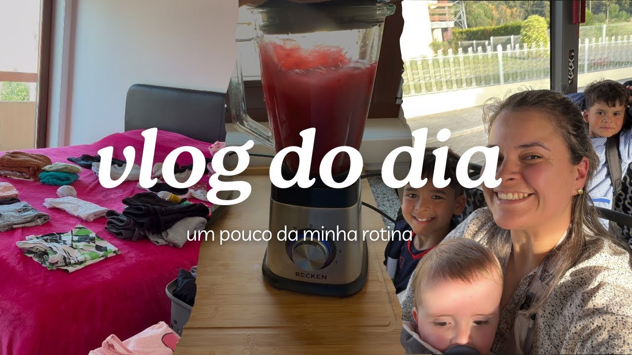 Buscando as crianças de ônibus na escola + organização das roupas!#maternidade #vidareal #vlog
