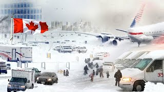 Everything Is Freezing In Ontario! Historical Snow Storms Hit Canada
