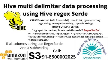hive multi delimiter data processing using regex serde example