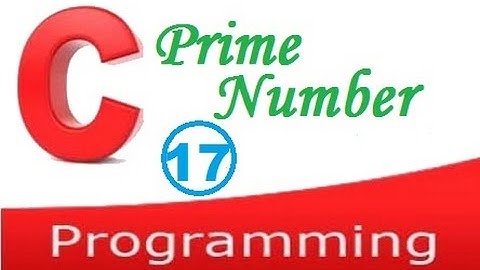 c programming video tutorial - finding  prime number in c