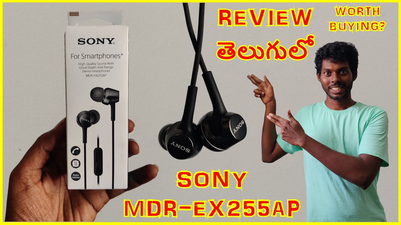 Sony MDR-EX255AP Wired earphones with Mic Review తెలుగులో | Worth Buying in 2024?