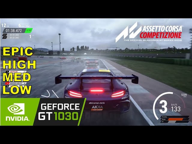 GeForce GT 1030 -- AMD Athlon 200GE -- Assetto Corsa FPS Test 