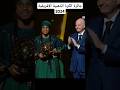 لحظة تتويج لوكمان بالكرة الذهبية الافريقية Ballondor Football Achraf Hakimi Shorts Lukman Song 