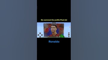 Ronaldo Satisfying Minecraft profile Pixel Art ( PPL Request YT ) part 30  #viral #ronaldo #cr7