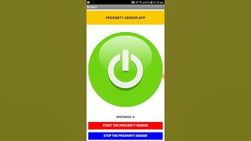 Proximity Sensor App.
