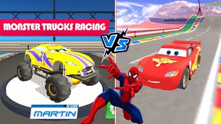 Cars 3 Super Kids Lightning Monster Truck Racing vs Splashy Superheroes Lightning Mcqueen Vertigo screenshot 4
