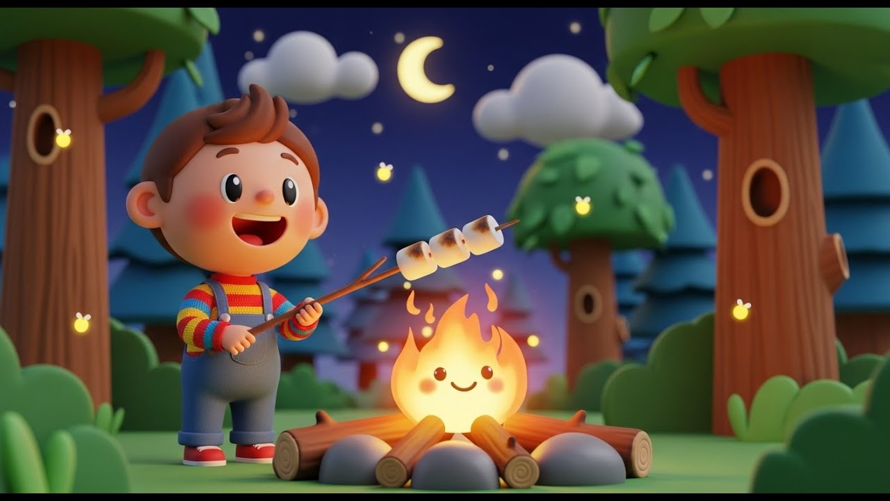 Ultimate Camping Under Stars Song for Kids | Fun Adventure & Nursery Rhymes ⛺🌟🎶