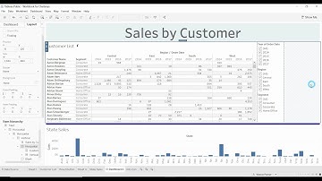 Tableau Tutorial - Create dashboard separators (lines) using size and background color