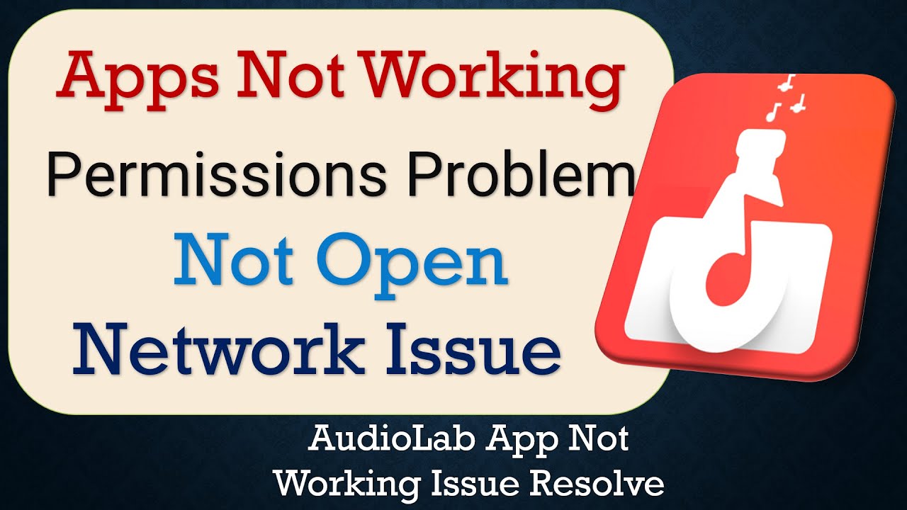 How To Fix AudioLab App not working | Not Open | Space Issue | Network ...