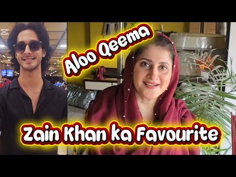 Zain Khan Ka Favourite Aloo Qeema | janrambo | sahibarambo | food |