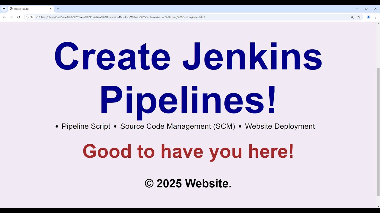 Create Jenkins Pipeline using Pipeline Script from Source Code ...