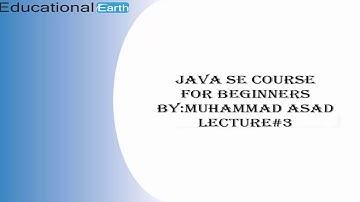 OPP Concepts and Class & Objects| Java Se Course | Lecture#3 By Asad Mughal