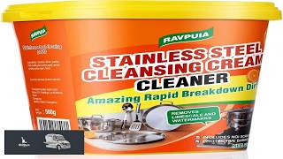 STAINLESS STEEL CLEANER & POLISH Heavy Duty Cleaning Paste for Stove