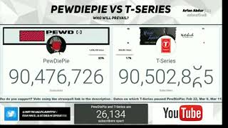 #TSeries Vs #PewDiePie #RaceForNo1 | T Series Winner PewDiePie Losser