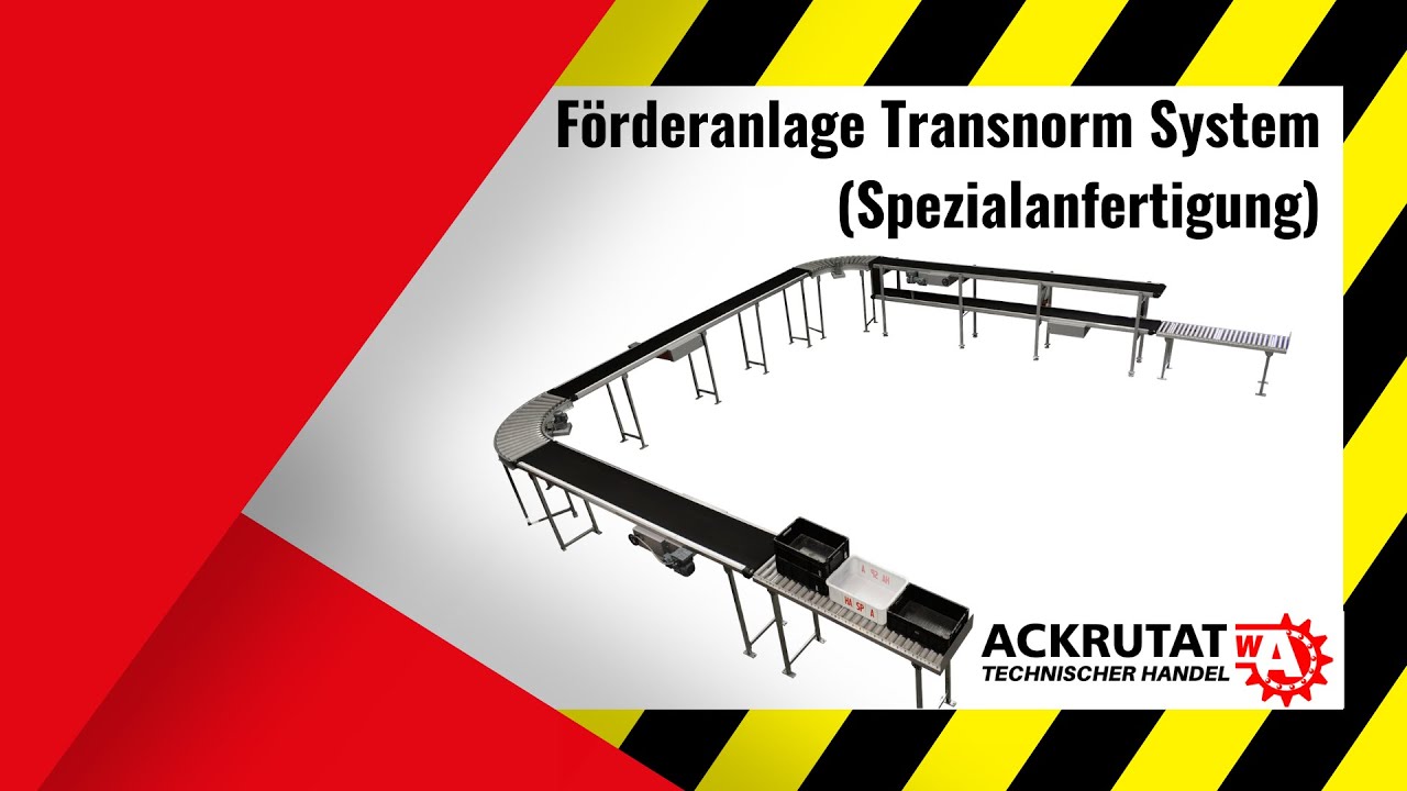 🗜️ Förderanlage Transnorm System Spezialanfertigung nach Kundenwunsch Produktvideo | Ackrutat-Shop