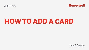 How to Add a Card on WIN-PAK