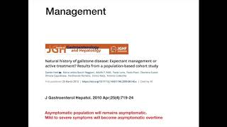 Landmark Papers - Choledocholithiasis