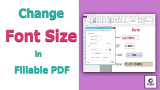 How to Change  Font Size in a Fillable PDF Form using Foxit PhantomPDF