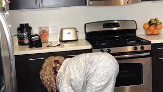 When your Hispanic momma is about to start cooking you know she about to dance. Hahahah