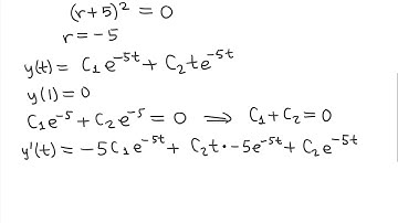 Solving a Second-Order Linear Homogeneous ODE with Constant Coefficients IVP (WeBWorK Example)